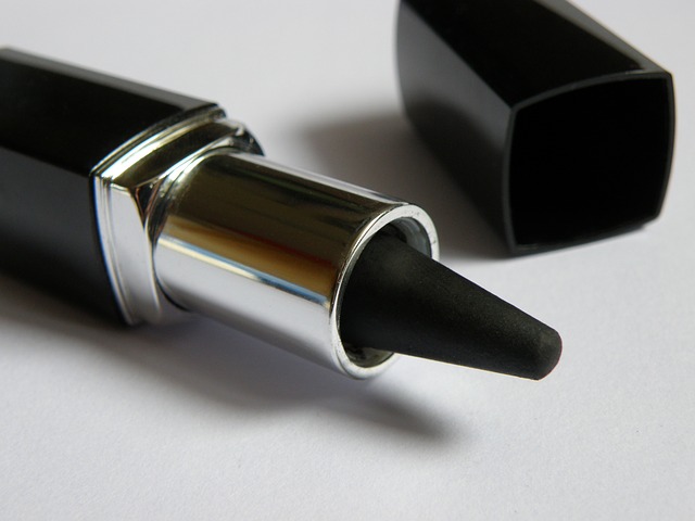 a small kajal stick & near its cap
